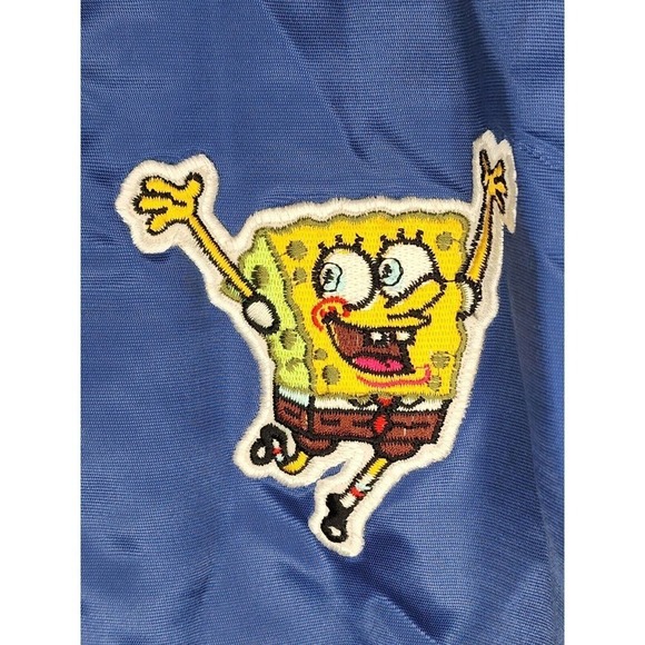 Mr P's Something Special Satin VTG Embroidered Spongebob Jacket Kids Sz 9-10 - Picture 3 of 12